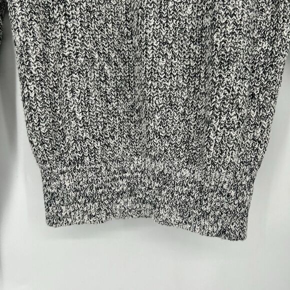 Free People Electric City Sweater Marled Black Pullover Knit Crew Neck Size M - Picture 6 of 11